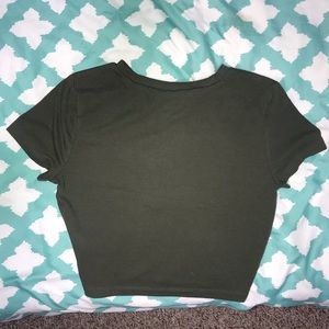 Olive Green Crop Top Wild Fable Medium